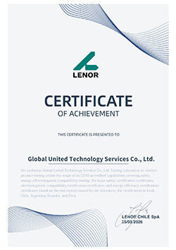 Cina Global United Technology Services Co.,Ltd. Sertifikasi